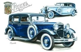 3D pohlednice Praga 1934