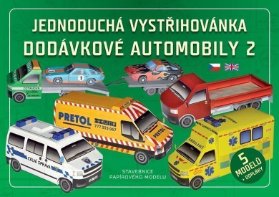 Jednoduchá vystřihovánka dodávkové automobily 2 - Stavebnice papírového modelu