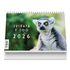 Zvířata v ZOO 2026 - stolní kalendář