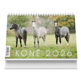 Koně 2026 - stolní kalendář