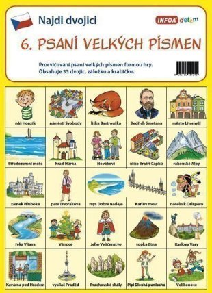 Najdi dvojici - 6. Psaní velkých písmen