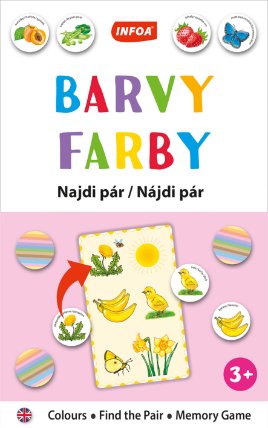 Výuková hra (krabička) Najdi pár - Barvy / Farby