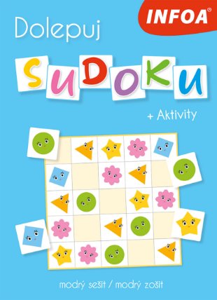 Dolepuj sudoku + Aktivity - modrý sešit / modrý zožit