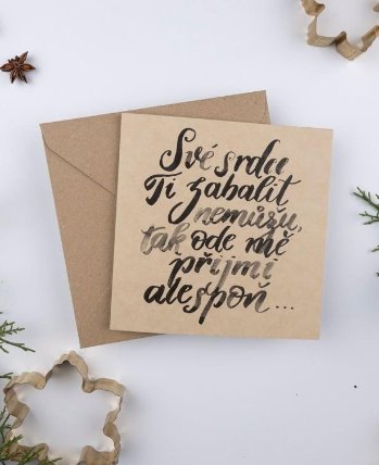 Be Nice vánoční prání -  Své srdce ti zabalit nemůžu