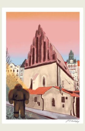 Be Nice EKO Plakát Prague Secrets Golem A5