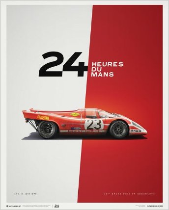 Plakát Porsche 917 - Salzburg - 24 Hours Of Le Mans - 1970