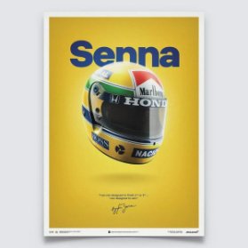 McLAREN MP4/4 - AYRTON SENNA - HELMET - SAN MARINO GP - 1988 | CLASSIC EDITION POSTER