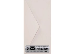 Obálka PREMIUM 5 KS (DL) 110x220 mm Růžová pastelováVintage