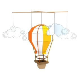 Horkovzdušný balón mini - žluto-oranžový