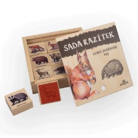 Razítka 9 kusů - Lesní zvířátka