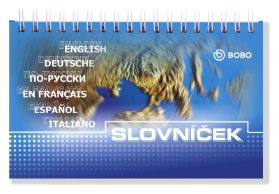 Slovníček s horní vazbou 100 x 160 mm, 50 listů