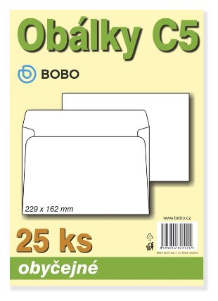 Obálky C5 obyčejné (bal.25ks)