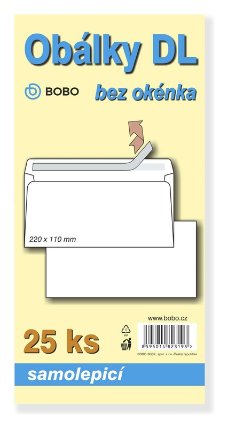 Obálky DL samolepicí (bal. 25ks)