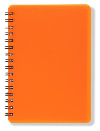 Plastic blok NEON oranžový A6, linka, 60 listů