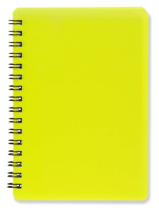 Plastic blok NEON žlutý A6, linka, 60 listů