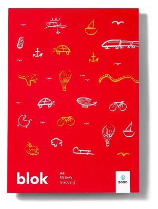 Poznámkový blok SVĚT A4 - linkovaný 50 listů