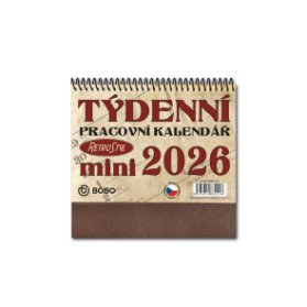 Pracovní kalendář 2026 MINI Retro