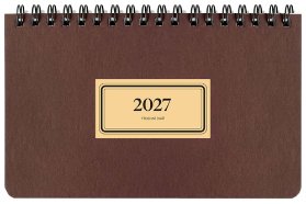 Diář 2027 týdenní na šířku RETRO, černý