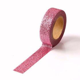 Washi páska - PINK SPARKLE / 5m