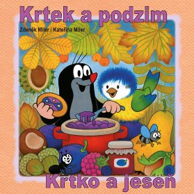 Krtek a podzim - omalovánky čtverec