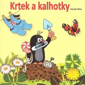Krtek a kalhotky - omalovánky čtverec se samolepkami