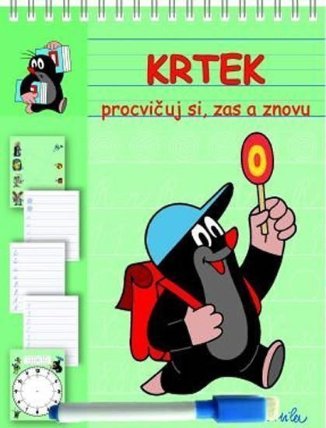Krtek 2 - Stíratelné listy A5 s popisovačem - Procvičuj si, zas a znovu