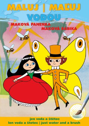 Maková panenka - Maluj vodou A5