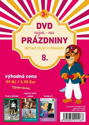 DVD nejen na Prázdniny 8. - Dětské filmy a pohádky - 3 DVD