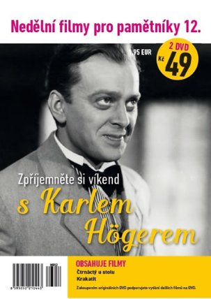 Nedělní filmy pro pamětníky 12. - Karel Höger - 2 DVD pošetka