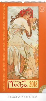 Kalendář nástěnný Alfons Mucha - 2018