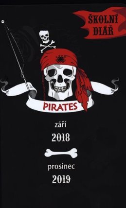 Školní diář Piráti - září 2018 – prosinec 2019, 9,8 x 14,5 cm