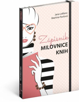 Zápisník milovnice knih, 13 × 21 cm