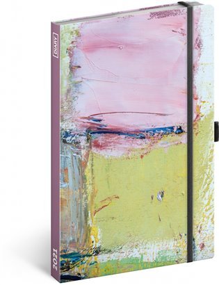 Týdenní diář Malba 2021, 13 × 21 cm