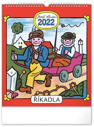 Kalendář 2022 nástěnný: Josef Lada – Říkadla, 30 × 34 cm