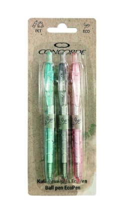 Kuličkové pero CONCORDE EcoPen 0,5mm - 3ks