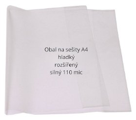 Obaly na sešity CONCORDE A4 rozšířené, 110mic, sada 10ks
