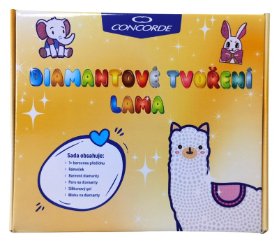 Diamantové tvoření Lama