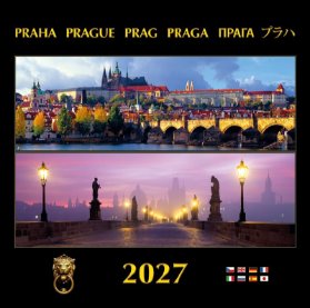 Nástěnný kalendář Praha 2027 Půlený
