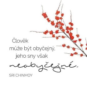 Korkový podtácek s citátem - Člověk může být obyčejný, jeho sny však neobyčejné