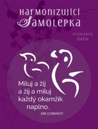 Harmonizující samolepka průhledná