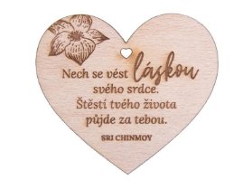 Dřevěné srdíčko