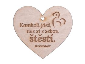 Dřevěné srdíčko