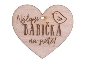 Dřevěné srdíčko 