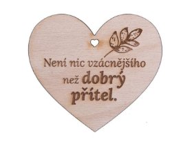 Dřevěné srdíčko