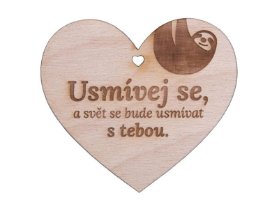 Dřevěné srdíčko 