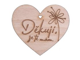 Dřevěné srdíčko 