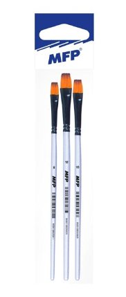 Štětec MFP synthetic plochý set 3 ks 8,10,12