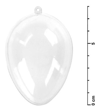 Vajíčko transparentní set 8x5,8cm/4ks