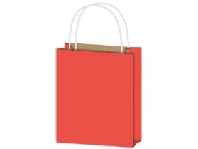 Taška MFP dárková T4 kraft 180x230x100 červená
