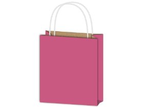 Taška MFP dárková T5 kraft 260x320x100 fialová